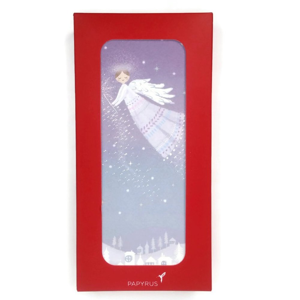 Box of Papyrus Holiday Christmas Angel Note Cards & Envelopes 16 of Each